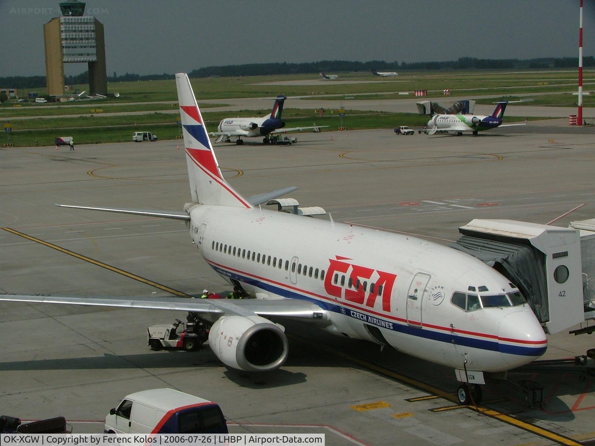 OK-XGW, 1992 Boeing 737-5H6 C/N 26446, Ferihegy