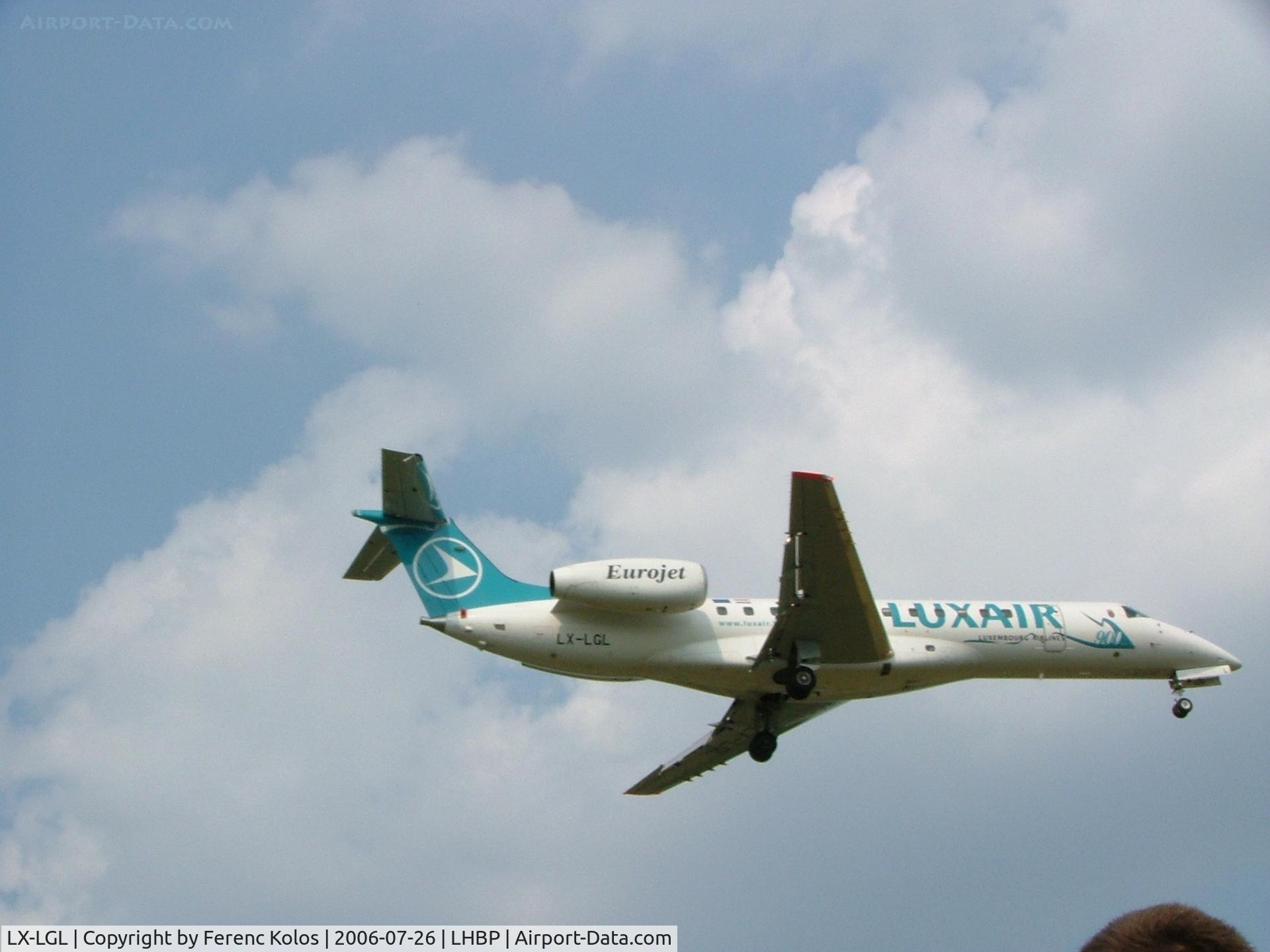 LX-LGL, 2005 Embraer ERJ-135LR (EMB-135LR) C/N 14500893, Ferihegy