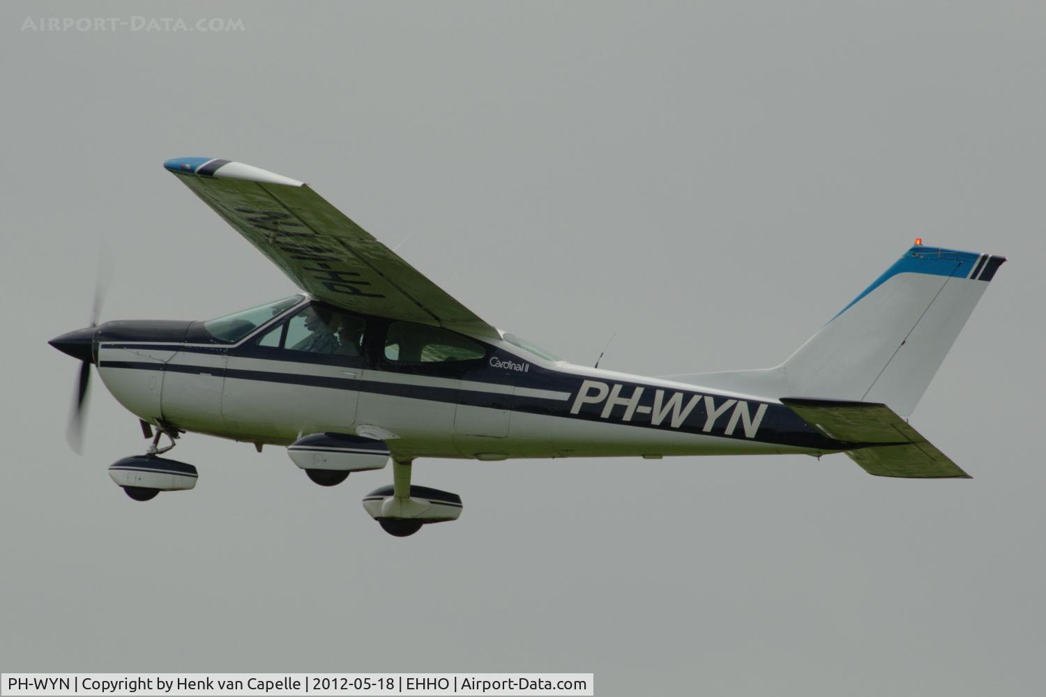 PH-WYN, Cessna 177B Cardinal C/N 17702310, Take-off from Hoogeveen airfield.
