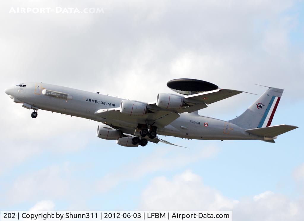 202, 1991 Boeing E-3F (707-300) Sentry C/N 24116, On take off after his display during LFBM Open Day 2012