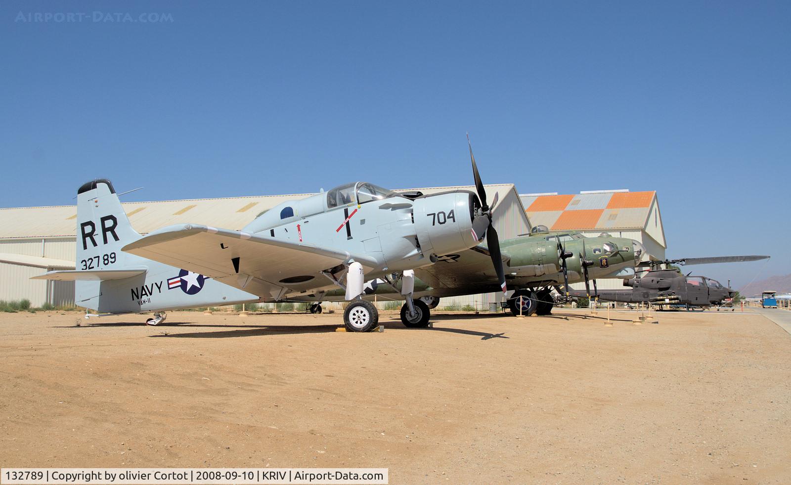 132789, Douglas EA-1E Skyraider C/N 9385, next to a nice B-17, March museum