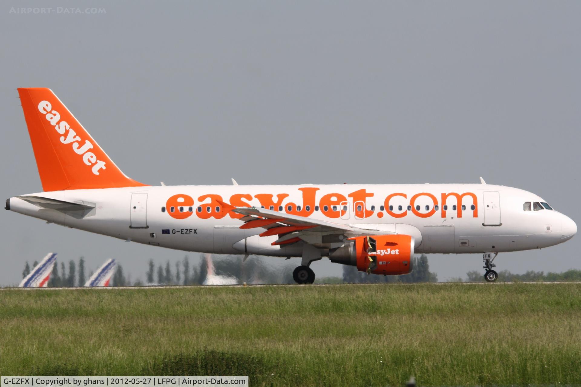 G-EZFX, 2010 Airbus A319-111 C/N 4385, Just landed