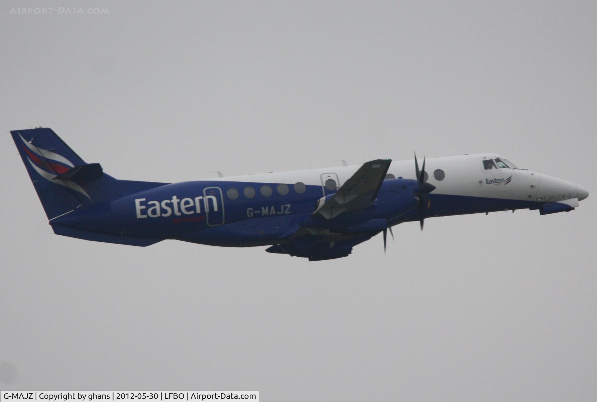 G-MAJZ, 1997 British Aerospace Jetstream 41 C/N 41100, Departing TLS