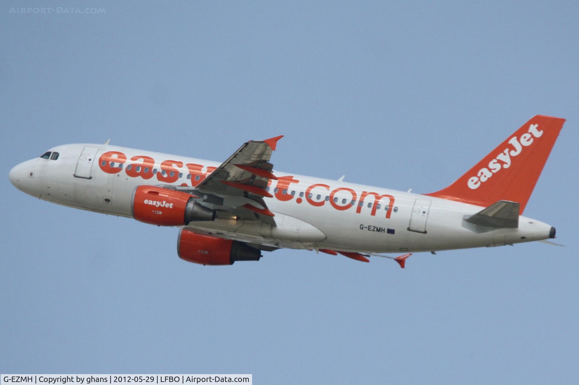 G-EZMH, 2003 Airbus A319-111 C/N 2053, Departing TLS