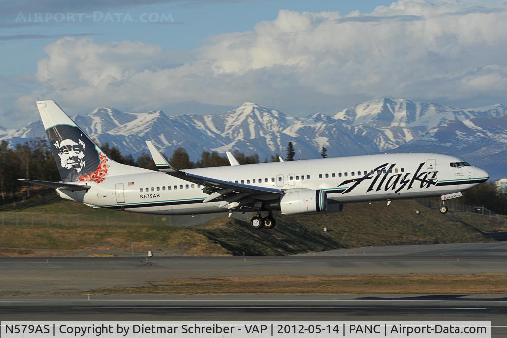 N579AS, 2007 Boeing 737-890 C/N 35187, Alaska Boeing 737-800