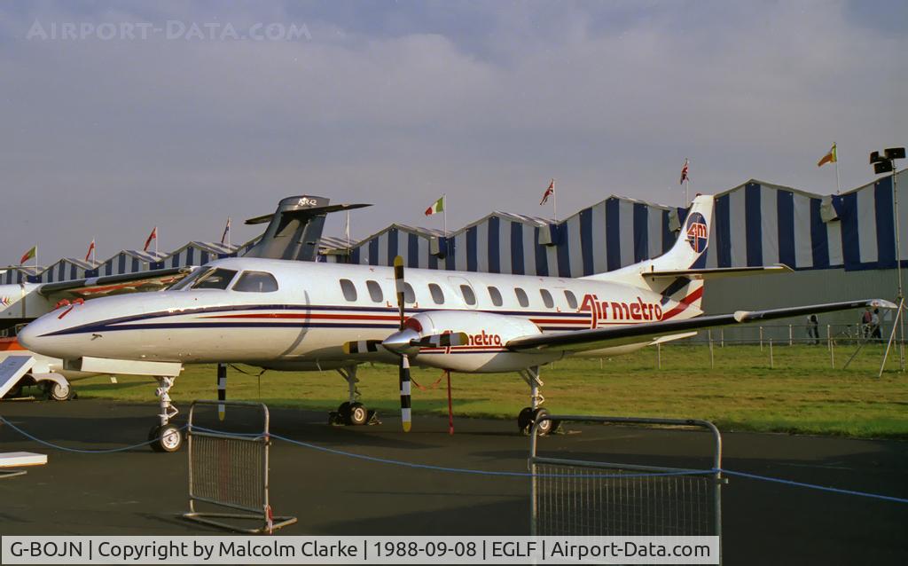 G-BOJN, 1988 Fairchild SA-227AC Metro III C/N AC-692B, Fairchild SA-227AC Metro III, SBAC Farnborough, September 1988.
