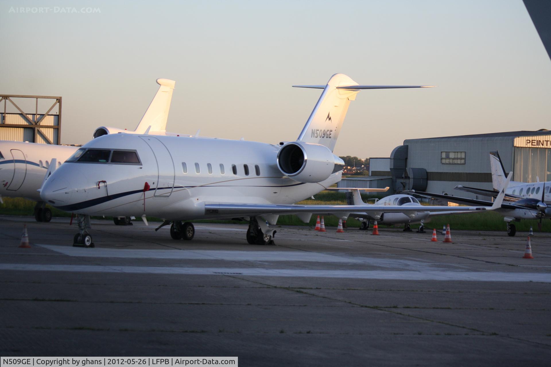 N509GE, 2003 Bombardier Challenger 604 (CL-600-2B16) C/N 5573, @ LFPB