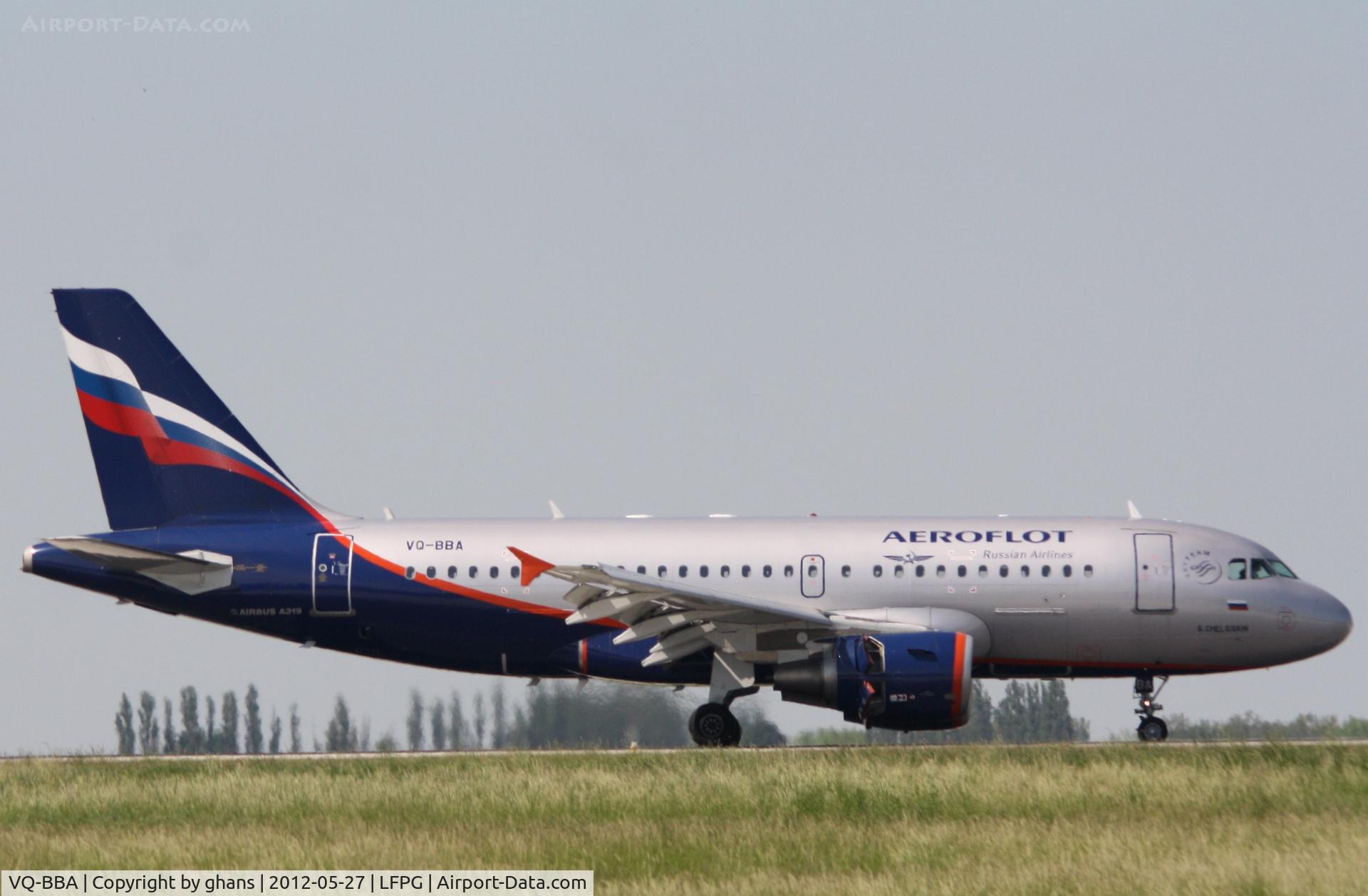 VQ-BBA, 2009 Airbus A319-112 C/N 3794, Aeroflot