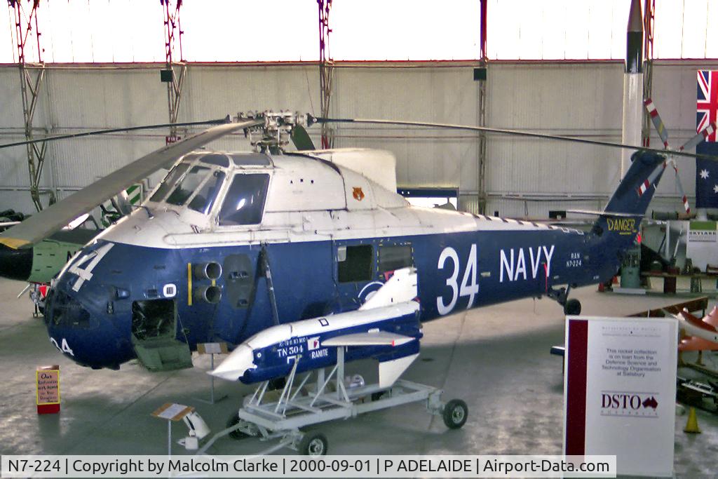 N7-224, Westland Wessex HAS.31A C/N WA224, Westland Wessex HAS.31A at The South Australian Aviation Museum in Port Adelaide, September 2000.