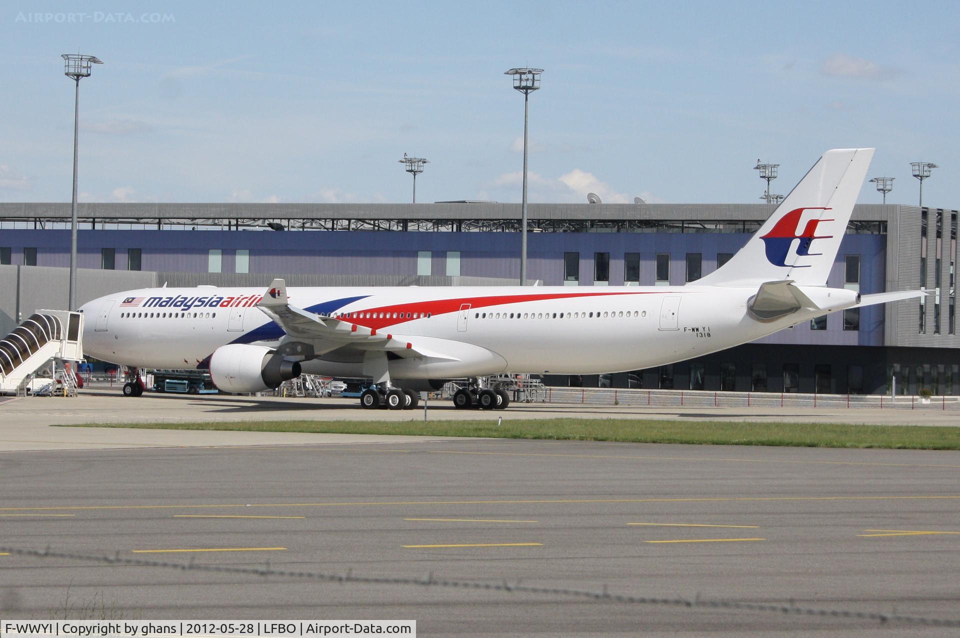 F-WWYI, 2012 Airbus A330-323X C/N 1318, Malaysia Airlines to become 9M-MTG