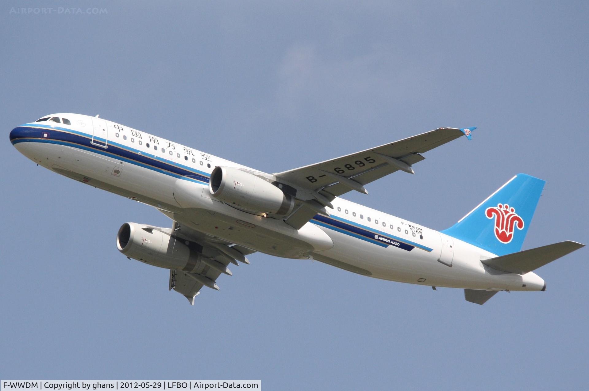 F-WWDM, 2012 Airbus A320-232 C/N 5168, China Southern to become B-6895