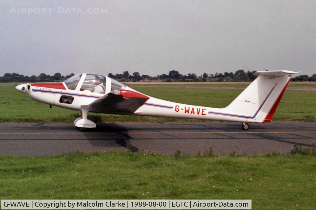 G-WAVE, 1985 Grob G-109B C/N 6381, Grob G-109B, Cranfield Airport, August 1988.
