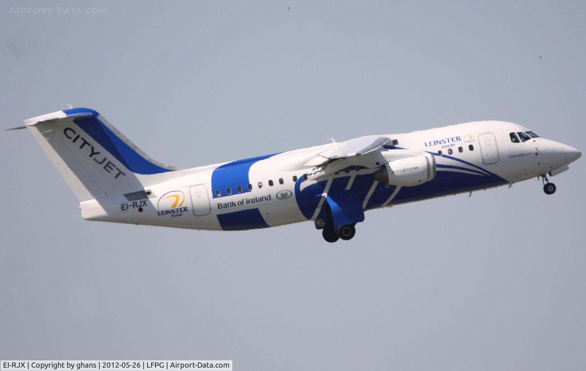EI-RJX, 2000 BAe Systems Avro 146-RJ85A C/N E.2372, Leinster Rugby - Bank of Ireland