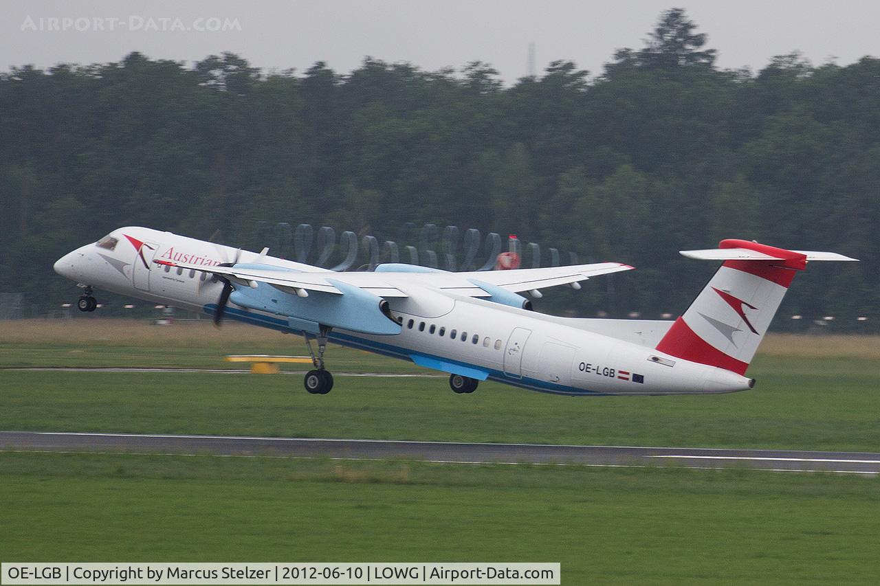 OE-LGB, 1999 De Havilland Canada DHC-8-402Q Dash 8 C/N 4015, Nice effect on propellers