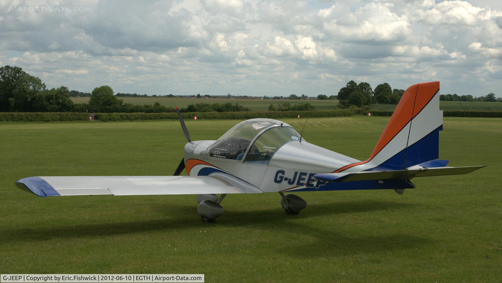 G-JEEP, 2002 Aerotechnik EV-97A Eurostar C/N PFA 315-13888, 1. G-JEEP at Shuttleworth (Old Warden) Aerodrome.