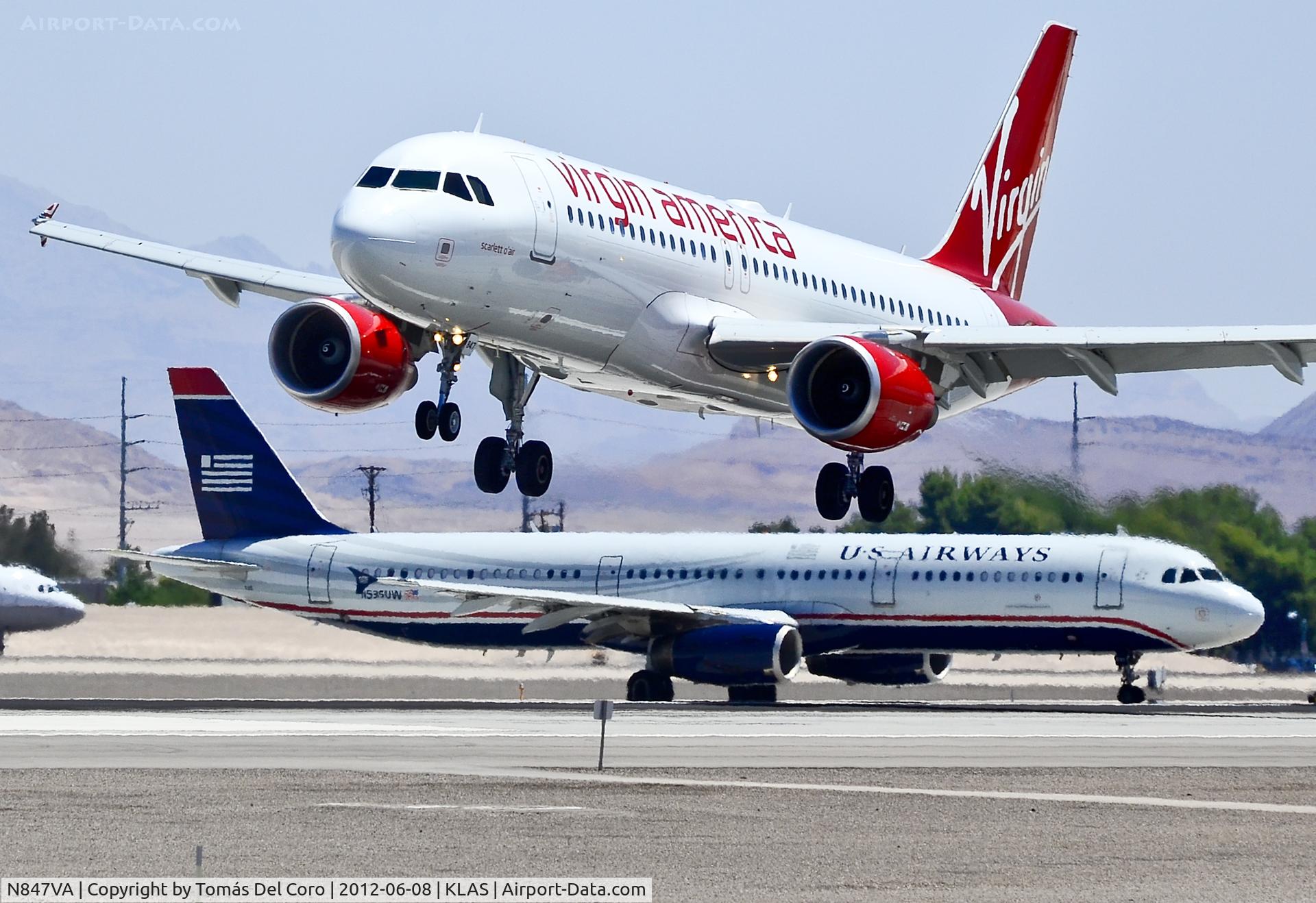 N847VA, 2011 Airbus A320-214 C/N 4948, N847VA Virgin America Airbus, A320-214 (cn: 4948) 