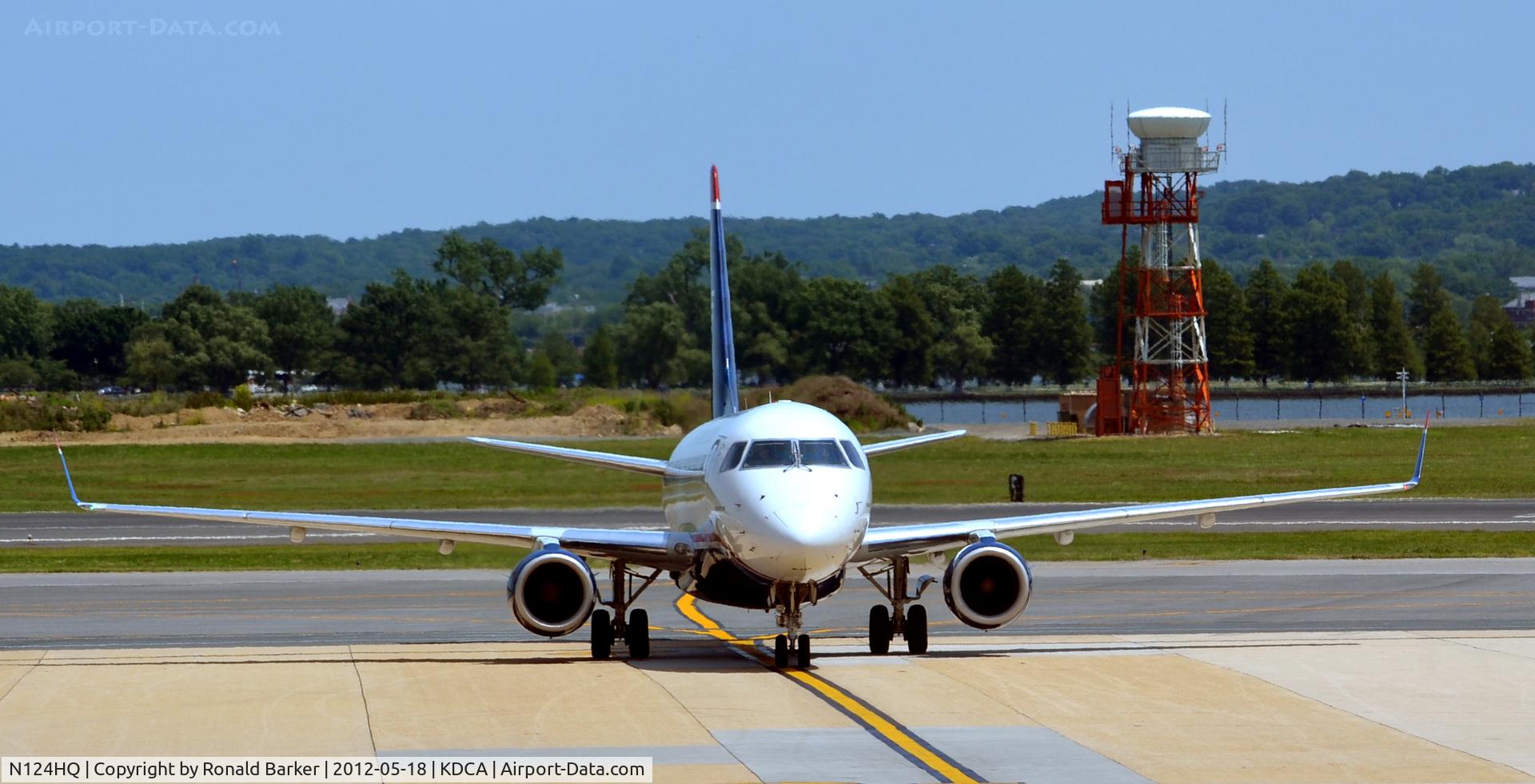 N124HQ, 2007 Embraer 175LR (ERJ-170-200LR) C/N 17000200, Taxi DCA