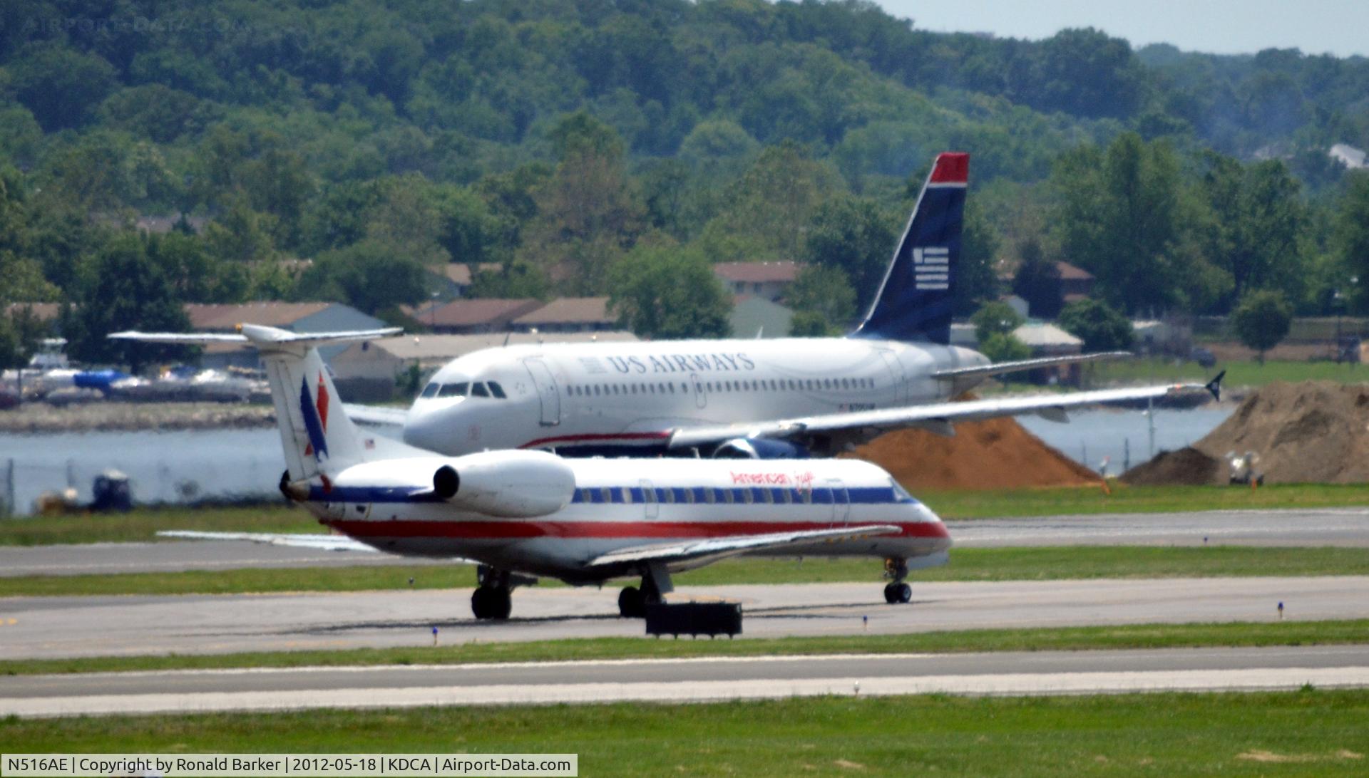 N516AE, 2003 Bombardier CRJ-701ER (CL-600-2C10) Regional Jet C/N 10123, Taxi DCA