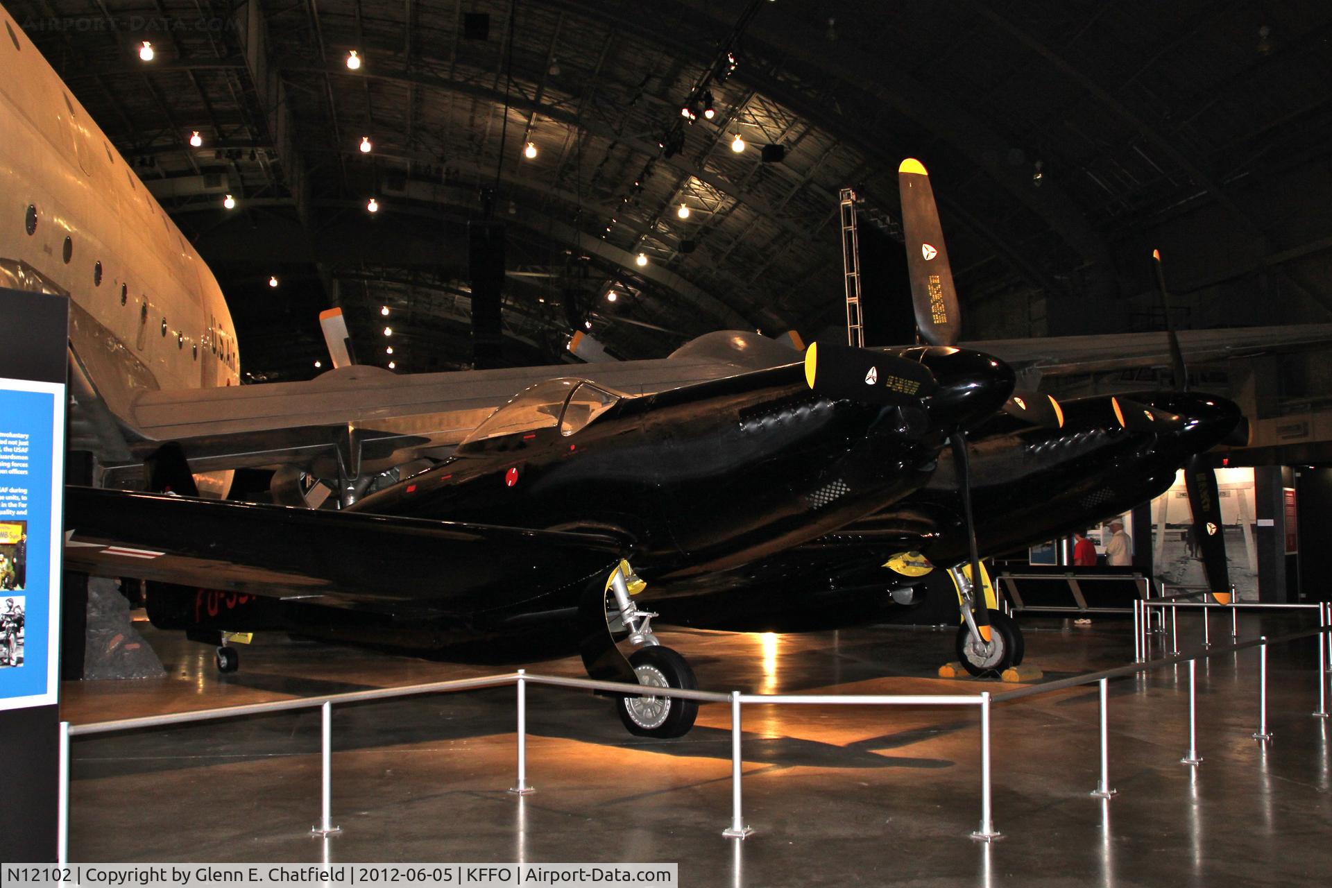 N12102, 1944 North American P-82B C/N 44-65162, At the Air Force Museum's Korean War exhibit