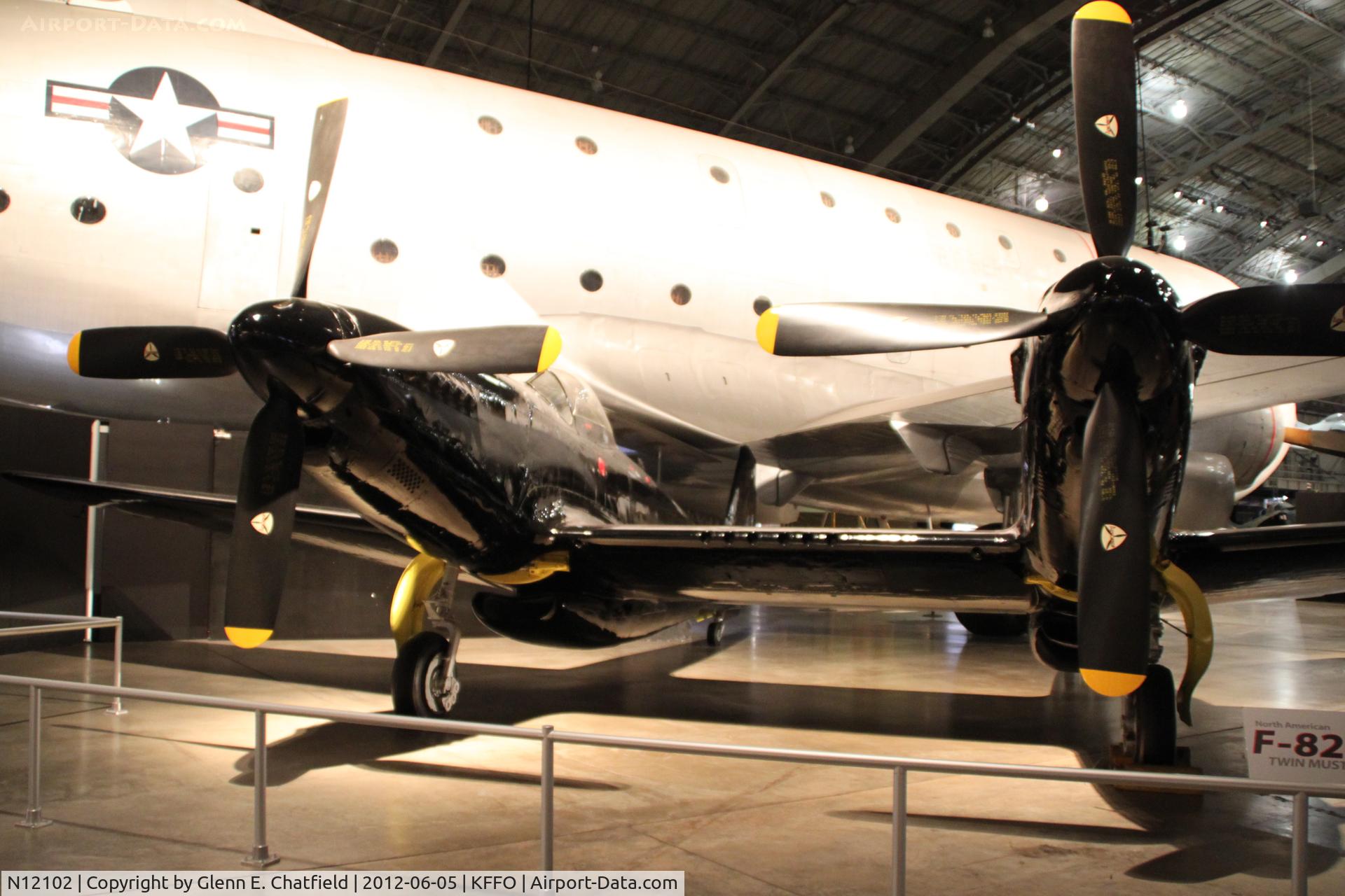 N12102, 1944 North American P-82B C/N 44-65162, At the Air Force Museum's Korean War exhibit