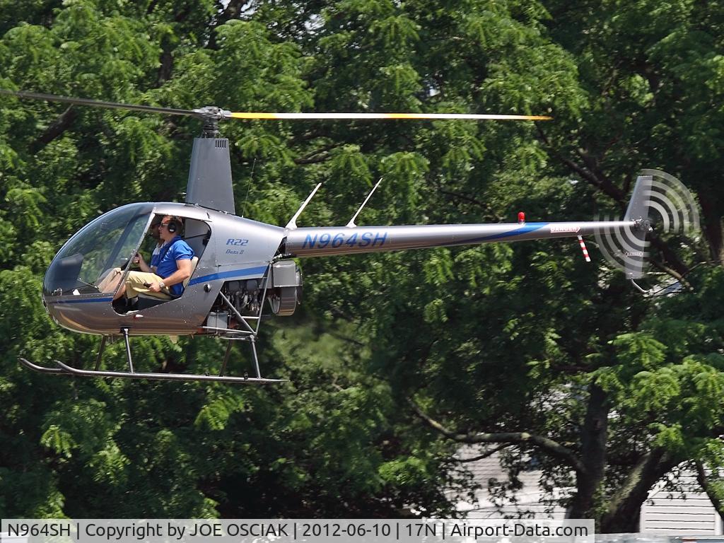 N964SH, 2005 Robinson R22 BETA C/N 3941, Landing at Cross Keys