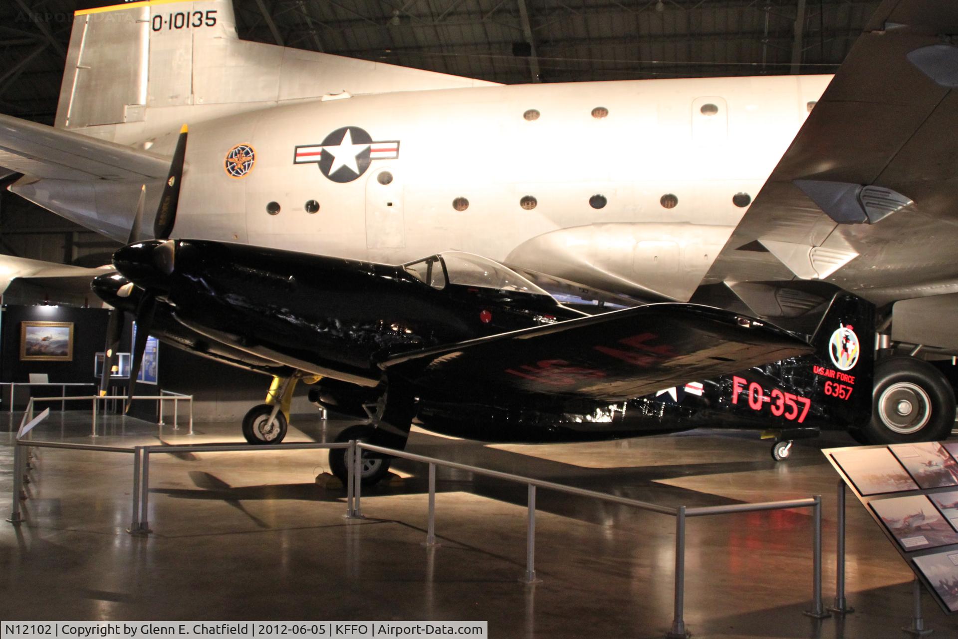 N12102, 1944 North American P-82B C/N 44-65162, At the Air Force Museum's Korean War exhibit