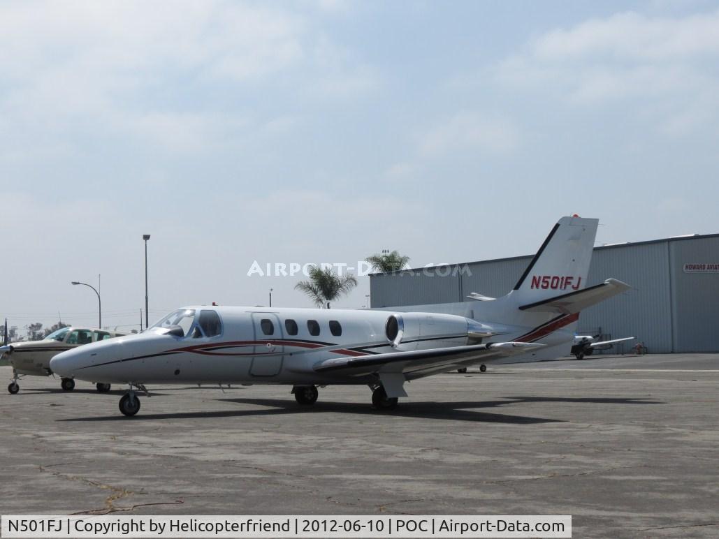 N501FJ, Cessna 501 Citation I/SP C/N 501-0167, Parked outside hanger