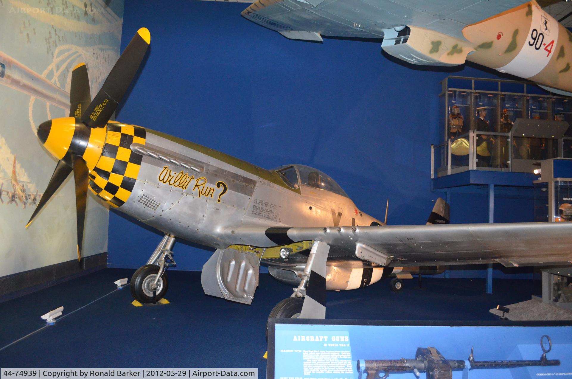 44-74939, 1944 North American P-51D Mustang C/N 122-41479, Air and Space Museum