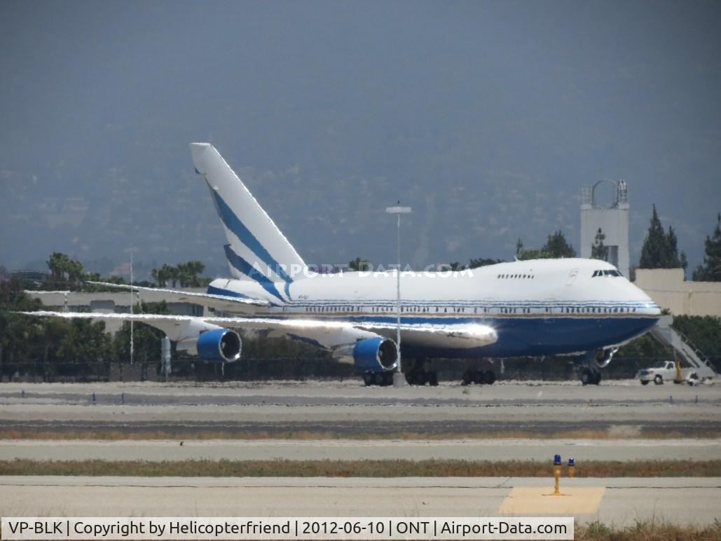 VP-BLK, 1979 Boeing 747SP-31 C/N 21961, Parked on the north side of the airport and shimmering in the sun