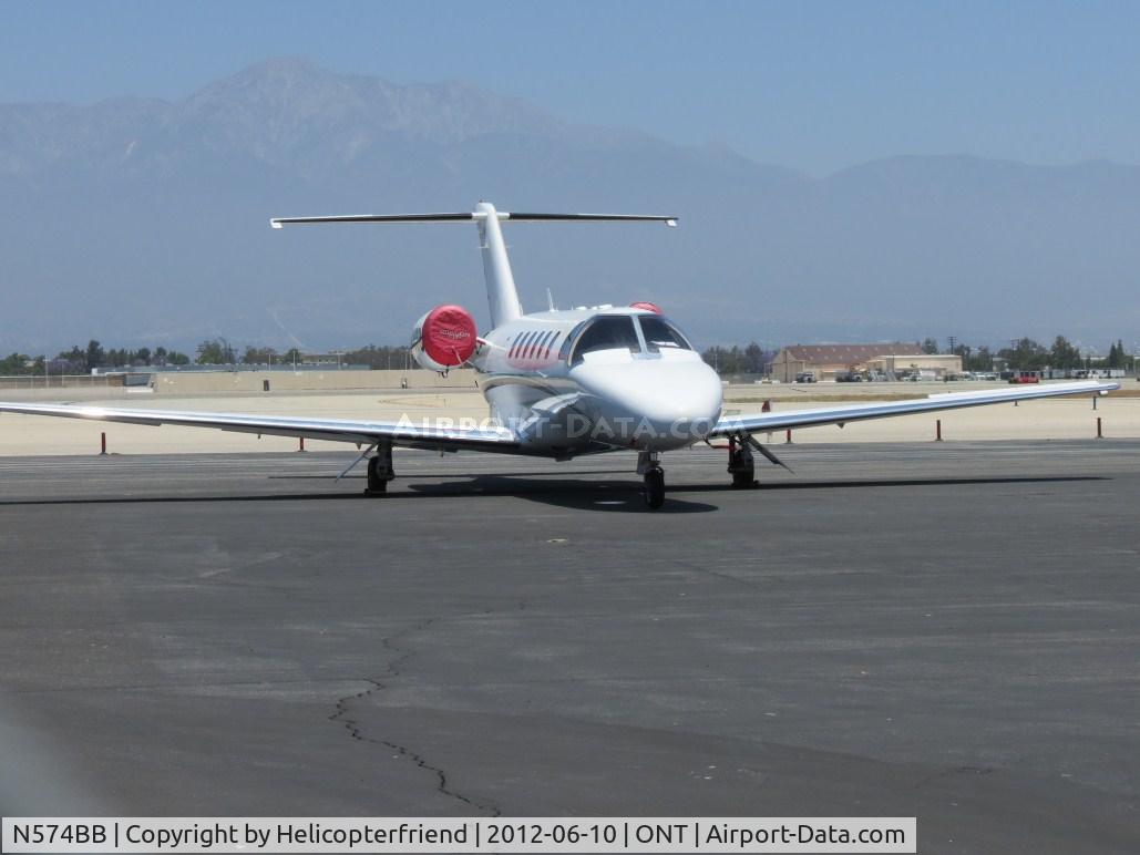 N574BB, 2007 Cessna 525A CitationJet CJ2+ C/N 525A0371, Parked on the south side