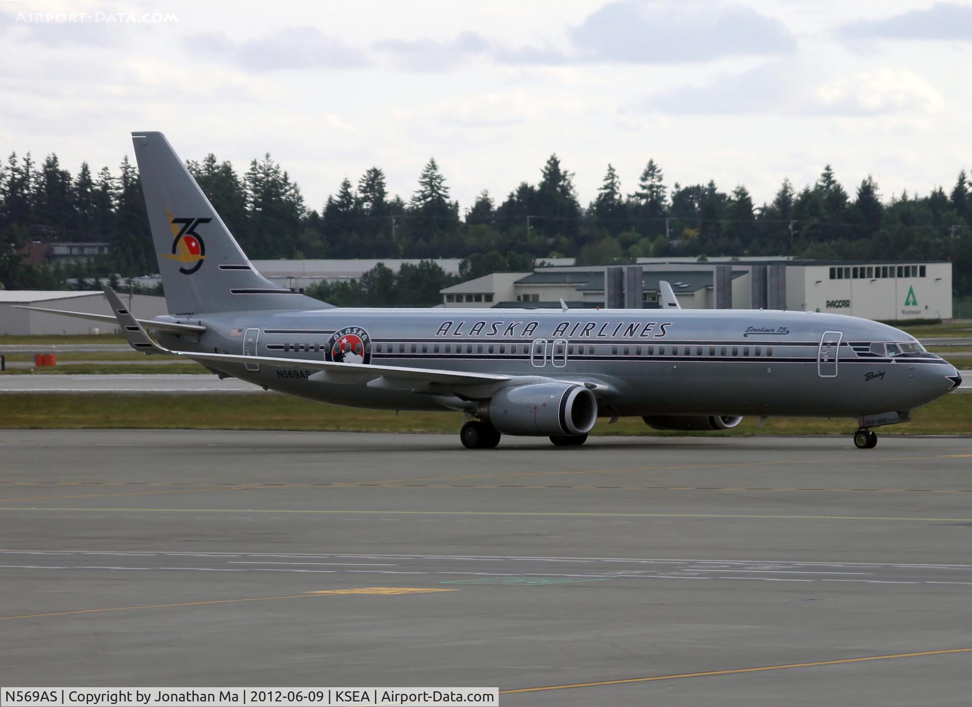 N569AS, 2007 Boeing 737-890 C/N 35184, Starliner 75 at SEA