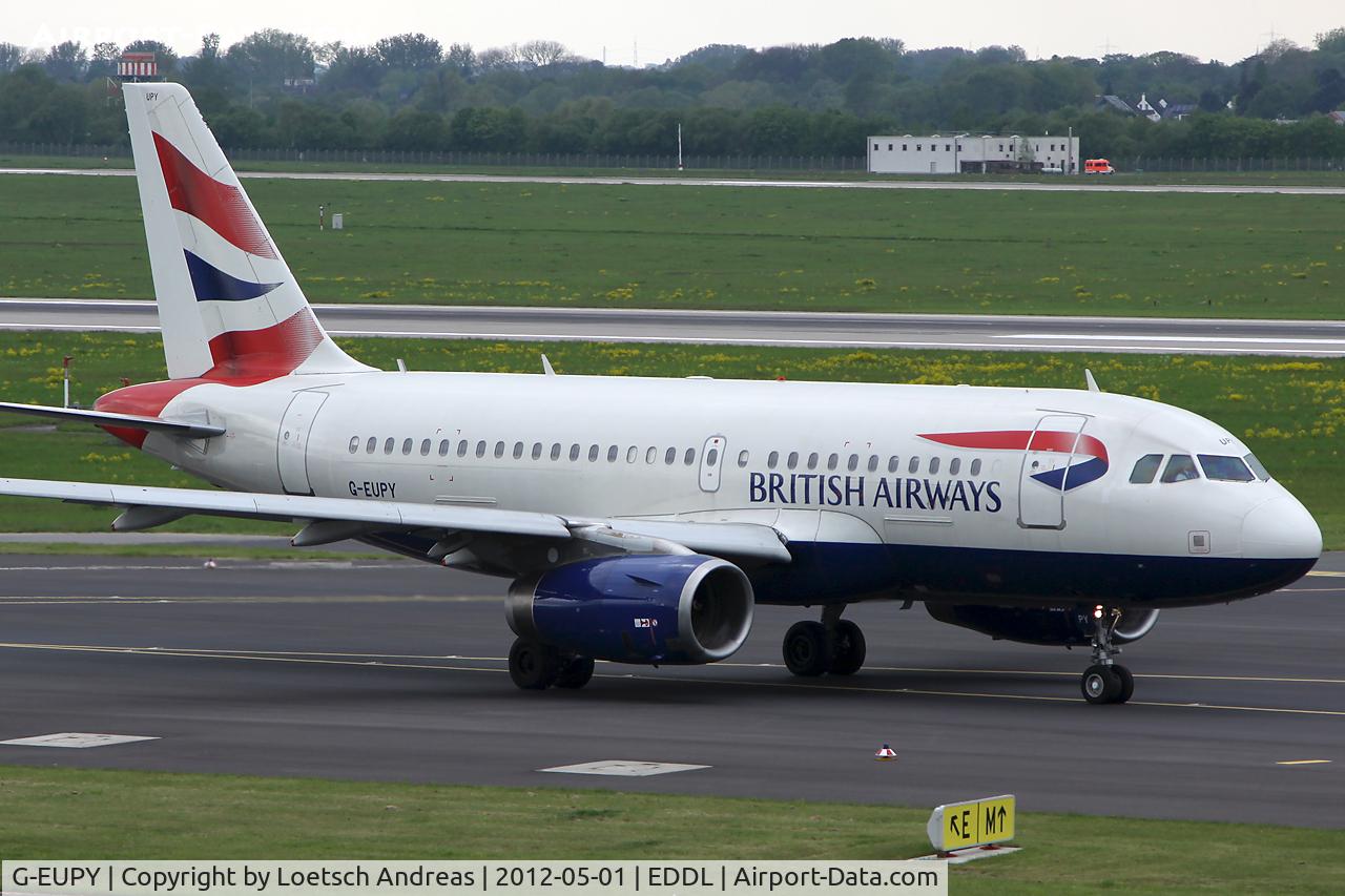 G-EUPY, 2001 Airbus A319-131 C/N 1466, BAW941 Dusseldorf to London, Heathrow (LHR)