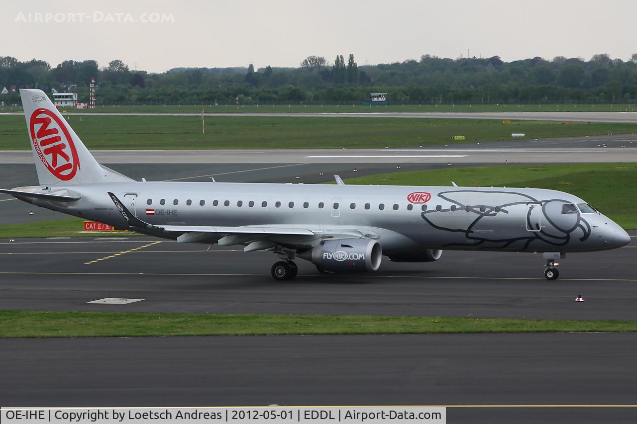 OE-IHE, 2010 Embraer 190LR (ERJ-190-100LR) C/N 19000387, BER8516 Dusseldorf to Vienna, Schwechat (VIE)