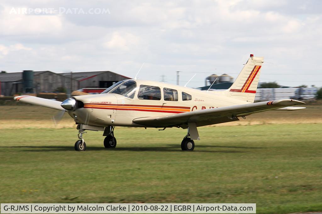 G-RJMS, 1978 Piper PA-28R-201 Cherokee Arrow III C/N 28R-7837059, Piper PA-28R-201 Arrow III, Breighton Airfield, August 2010.
