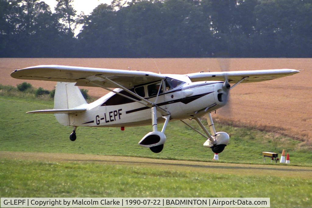 G-LEPF, 1943 Fairchild UC-61K Argus III (24R-46A) C/N 952, Fairchild UC-61K Argus III at Badminton Air Day in 1990.