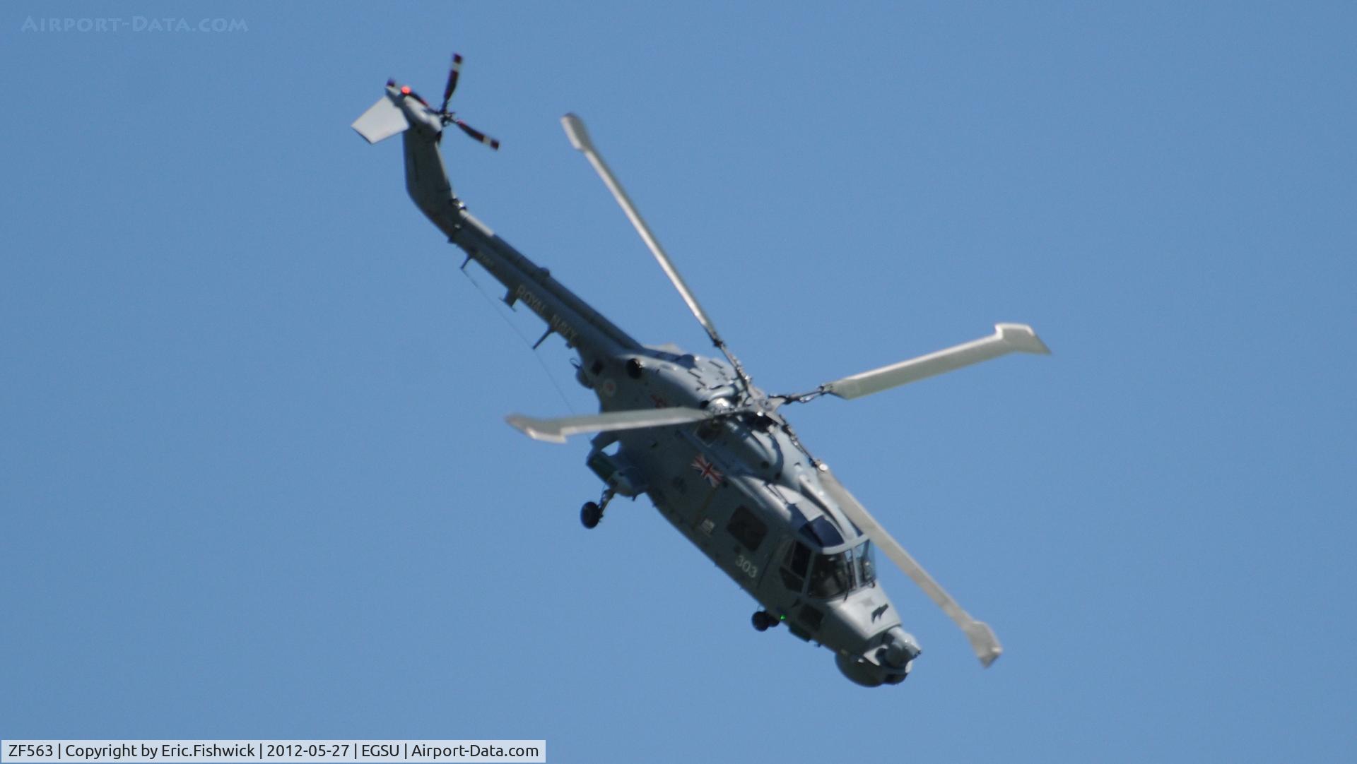 ZF563, 1988 Westland Lynx HMA.8SRU C/N 340, 5. ZF563 from 815 Naval Air Squadron RNAS Yeovilton - at IWM Duxford Jubilee Airshow, May 2012.