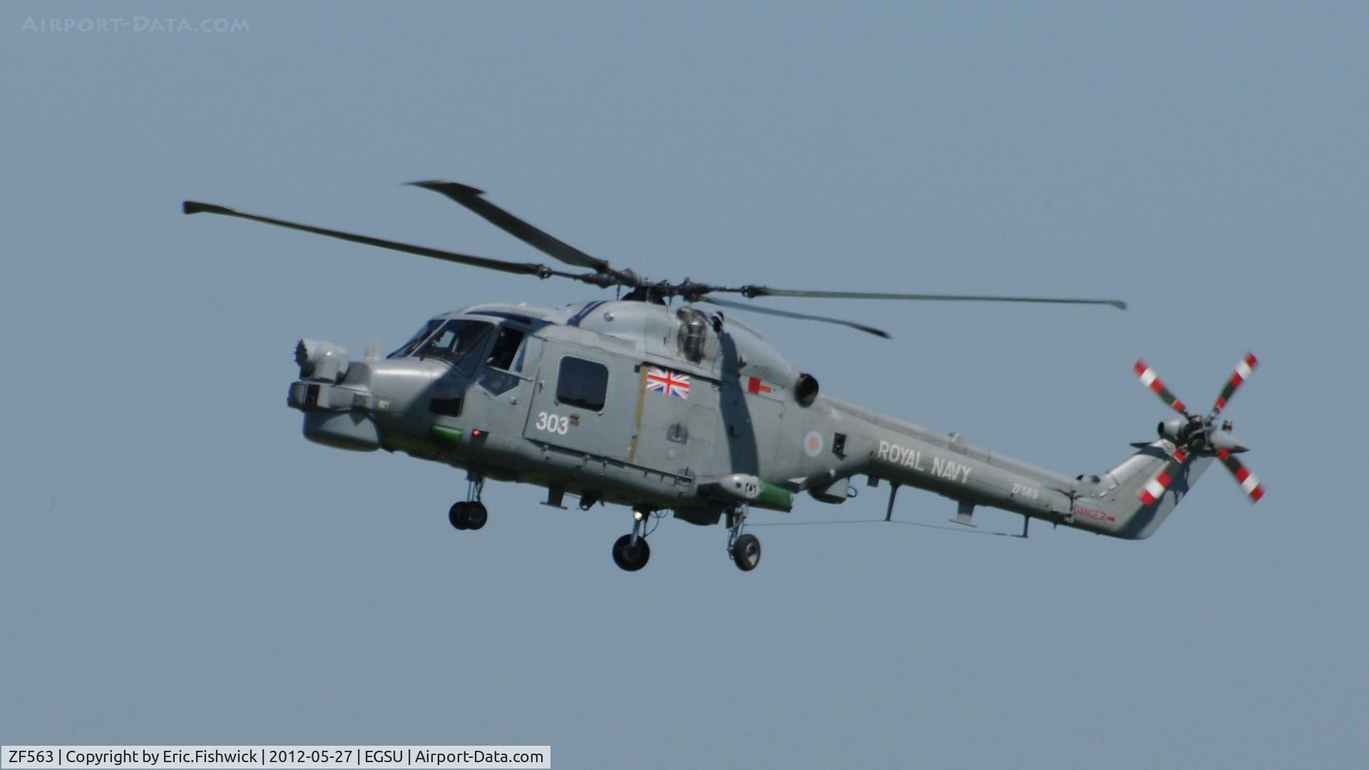 ZF563, 1988 Westland Lynx HMA.8SRU C/N 340, 1. ZF563 from 815 Naval Air Squadron RNAS Yeovilton - at IWM Duxford Jubilee Airshow, May 2012.