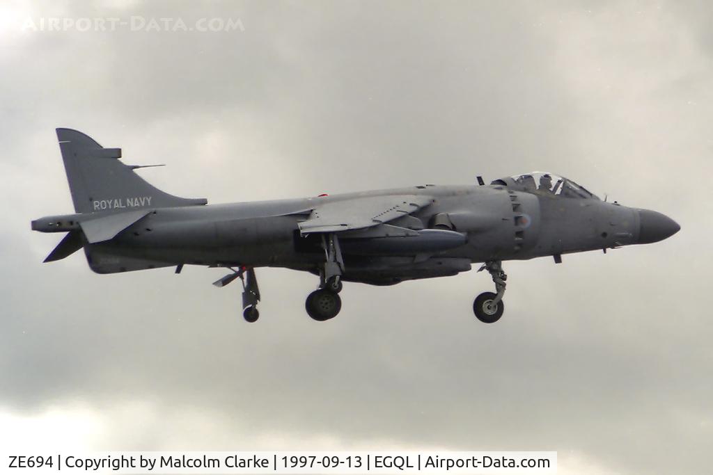 ZE694, 1988 British Aerospace Sea Harrier F/A.2 C/N B53/P28, British Aerospace Sea Harrier F/A.2 at RAF Leuchars Air Show in September 1997.