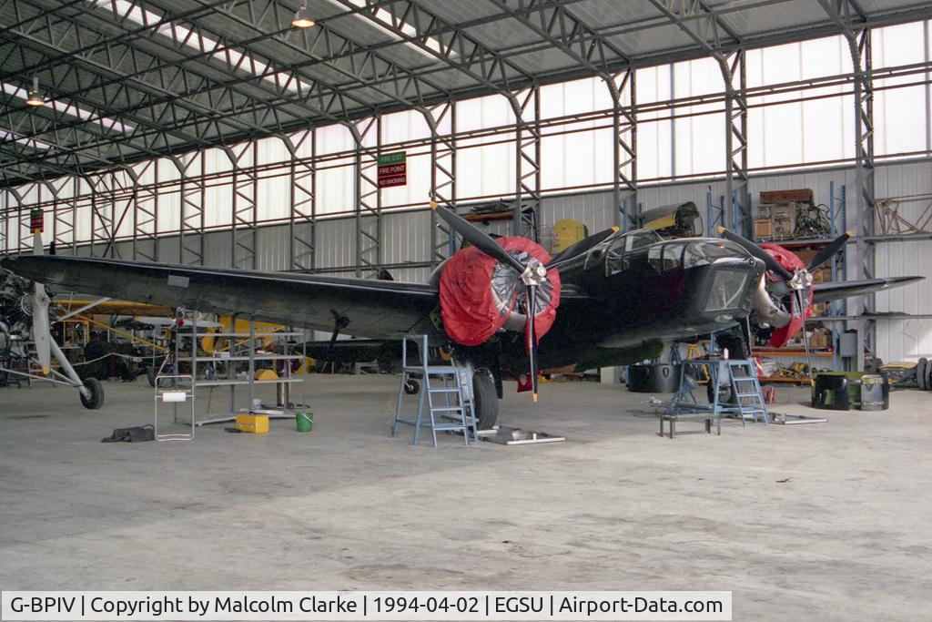 G-BPIV, 1943 Bristol 149 Bolingbroke Mk.IVT C/N 10201, Bristol Bolingbroke Mk.IVT at Duxford Airfield in 1994.