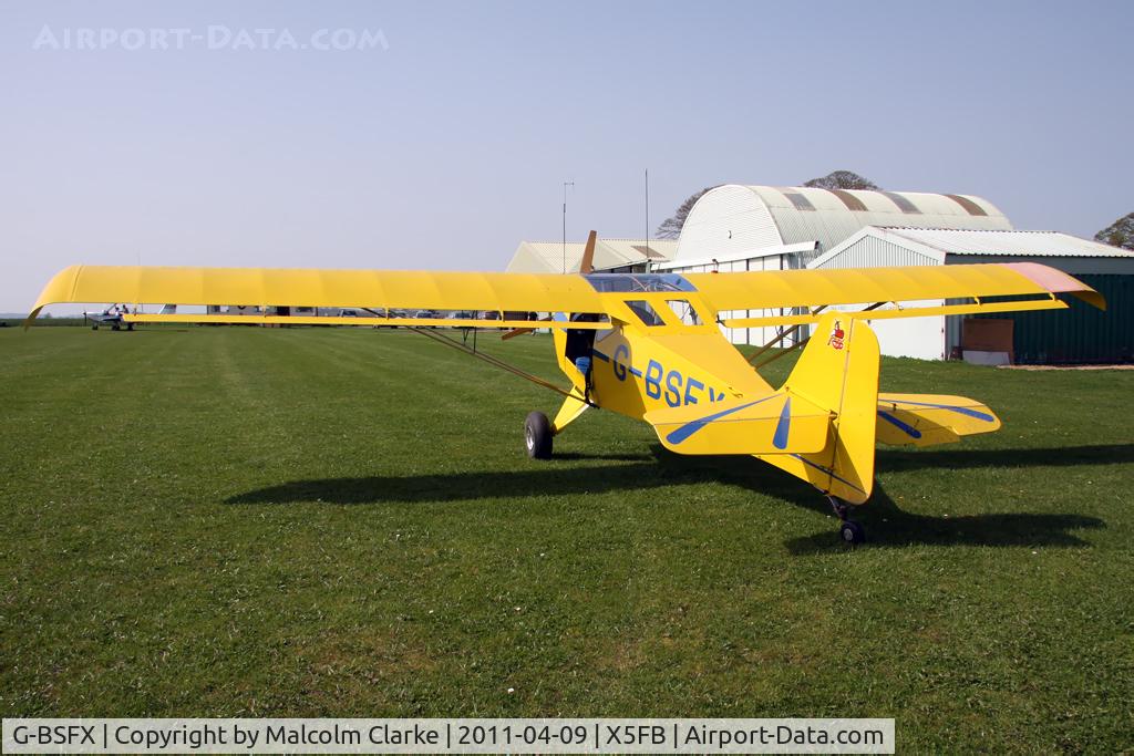 G-BSFX, 1990 Denney Kitfox Mk2 C/N PFA 172-11723, Denney Kitfox Mk2, Fishburn Airfield, April 2011.