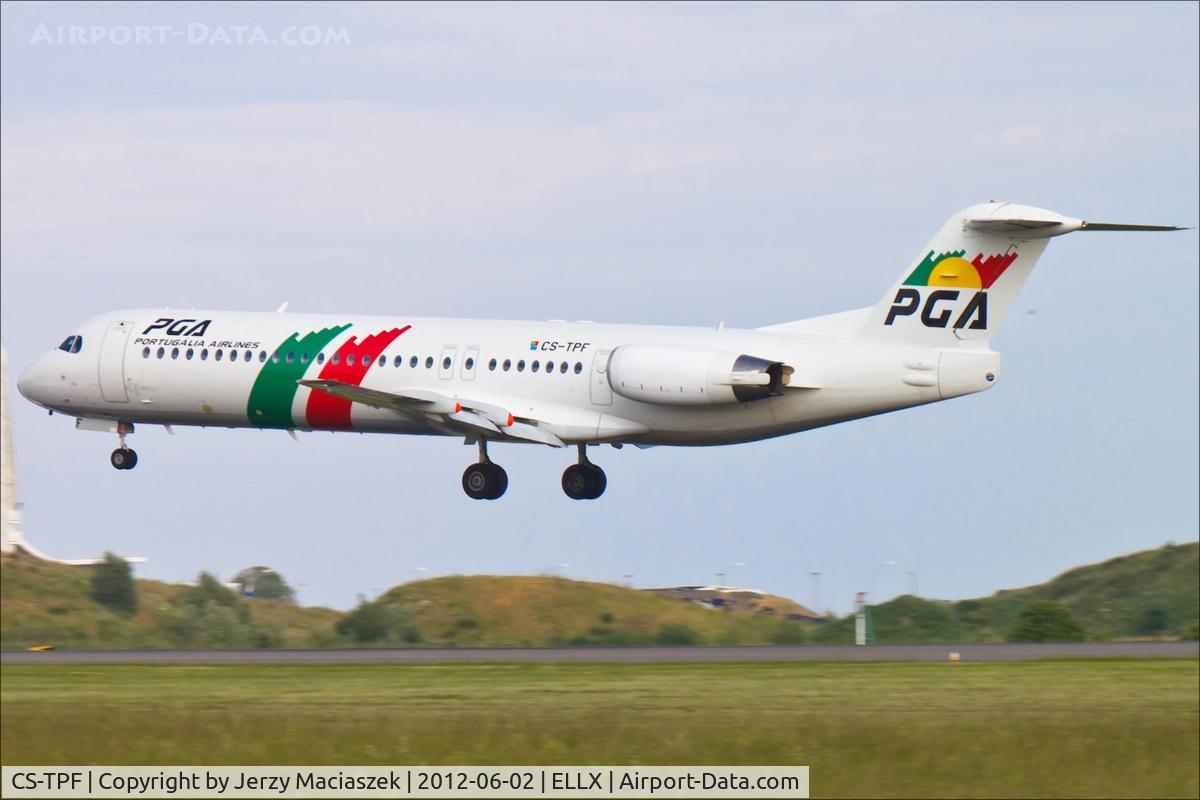 CS-TPF, 1999 Fokker 100 (F-28-0100) C/N 11258, Fokker 100