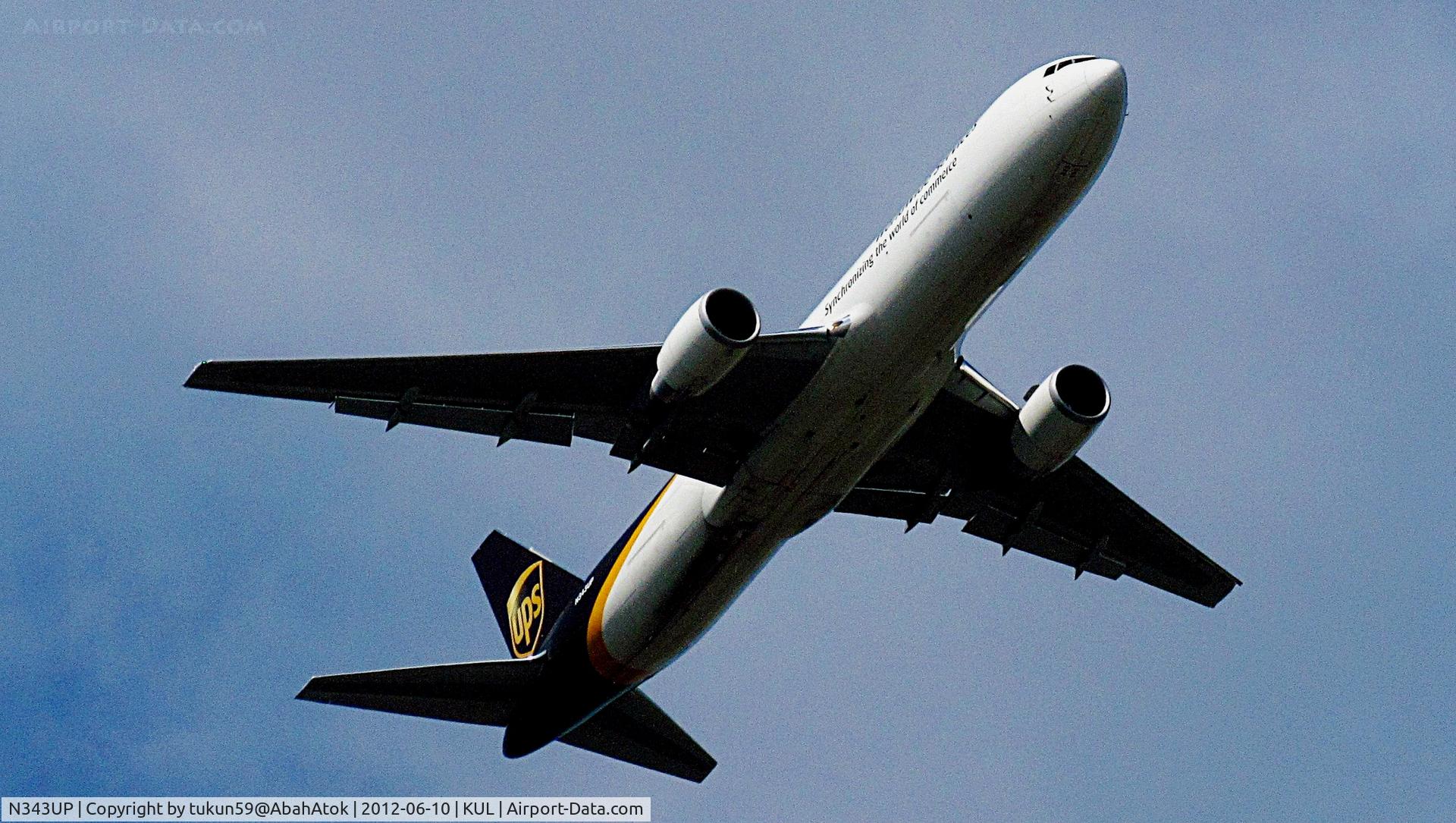 N343UP, 2011 Boeing 767-34AF C/N 37945, United Parcel Service - UPS