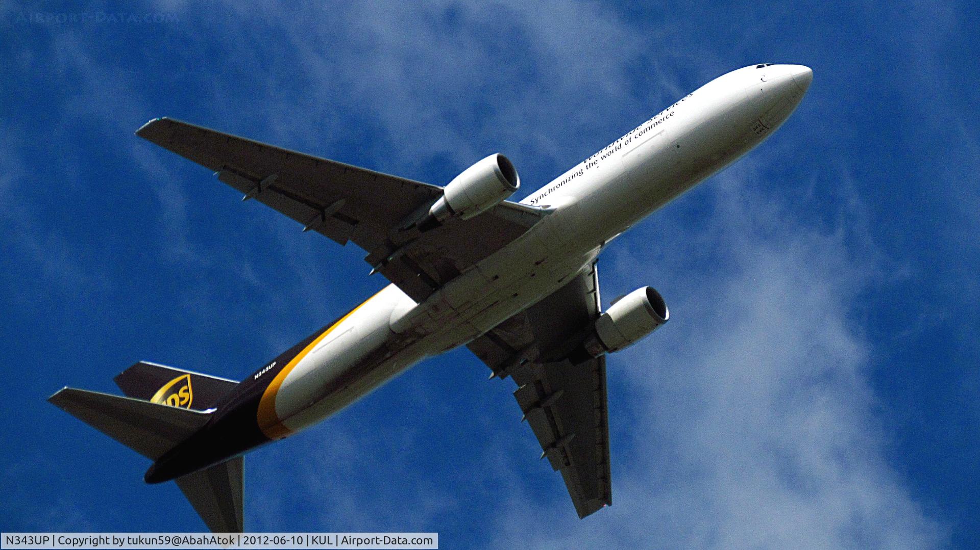 N343UP, 2011 Boeing 767-34AF C/N 37945, United Parcel Service - UPS