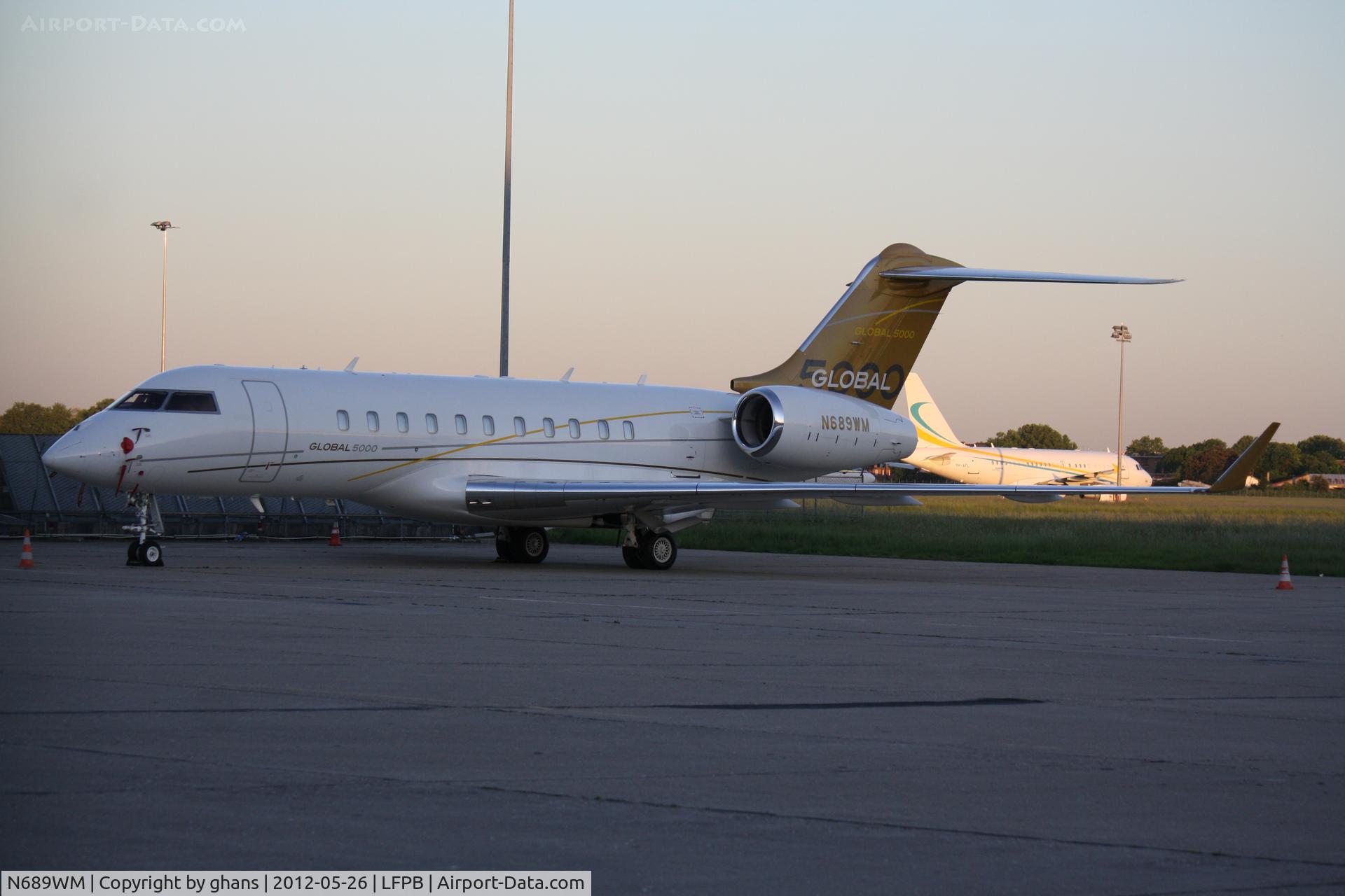N689WM, 2007 Bombardier BD-700-1A10 Global 5000 C/N 9265, @ LBG