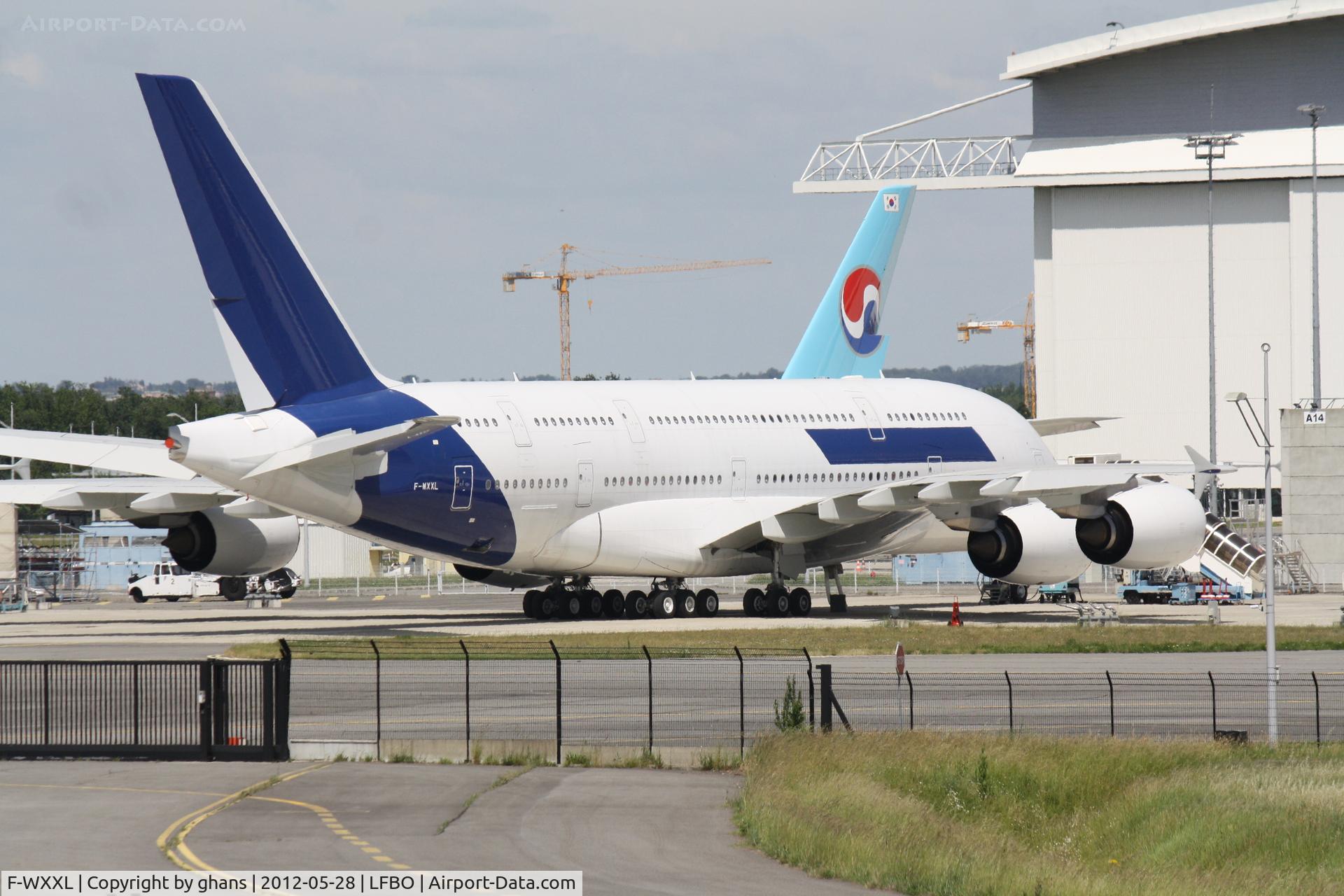 F-WXXL, 2005 Airbus A380-841 C/N 002, still @ TLS