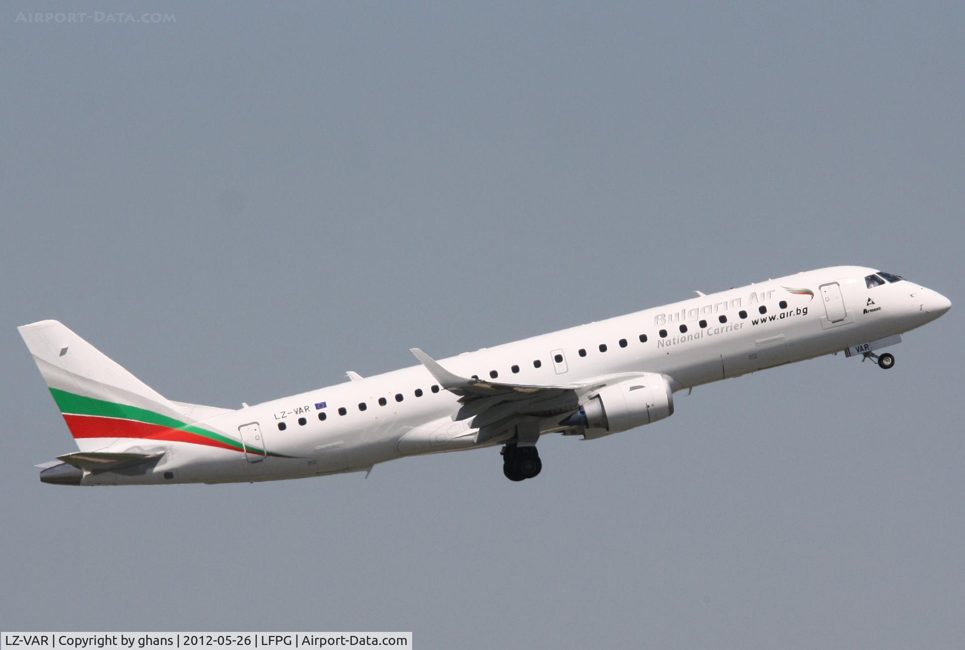 LZ-VAR, 2012 Embraer 190AR (ERJ-190-100IGW) C/N 19000496, Bulgaria Air