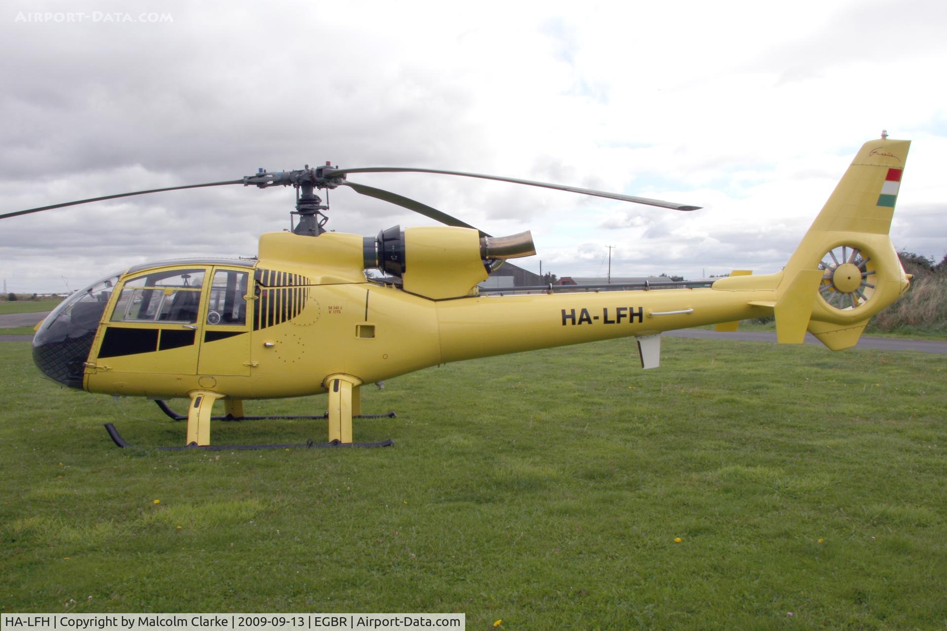 HA-LFH, 1979 Aerospatiale SA-342J Gazelle C/N 1775, Aerospatiale SA-342J Gazelle, Breighton Airfield, September 2009.
