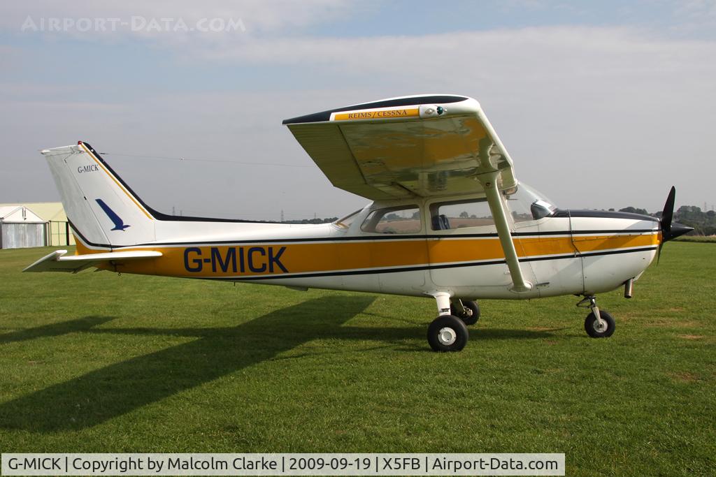 G-MICK, 1977 Reims F172N Skyhawk C/N 1592, Reims F172N, Fishburn Airfield, September 2009.