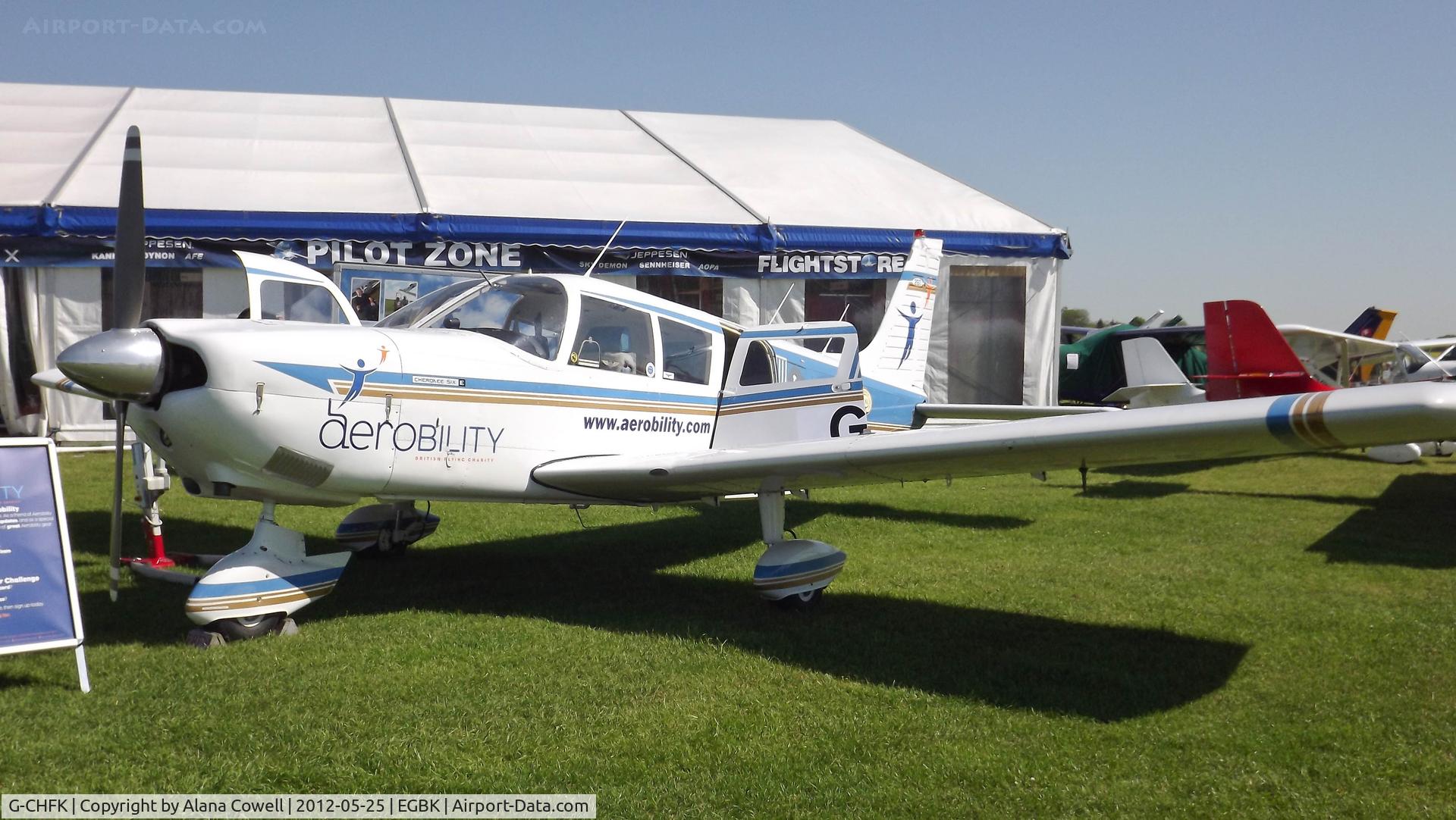 G-CHFK, 1972 Piper PA-32-260 Cherokee Six Cherokee Six C/N 32-7200031, G-CHFK at AeroExpo, Sywell 2012