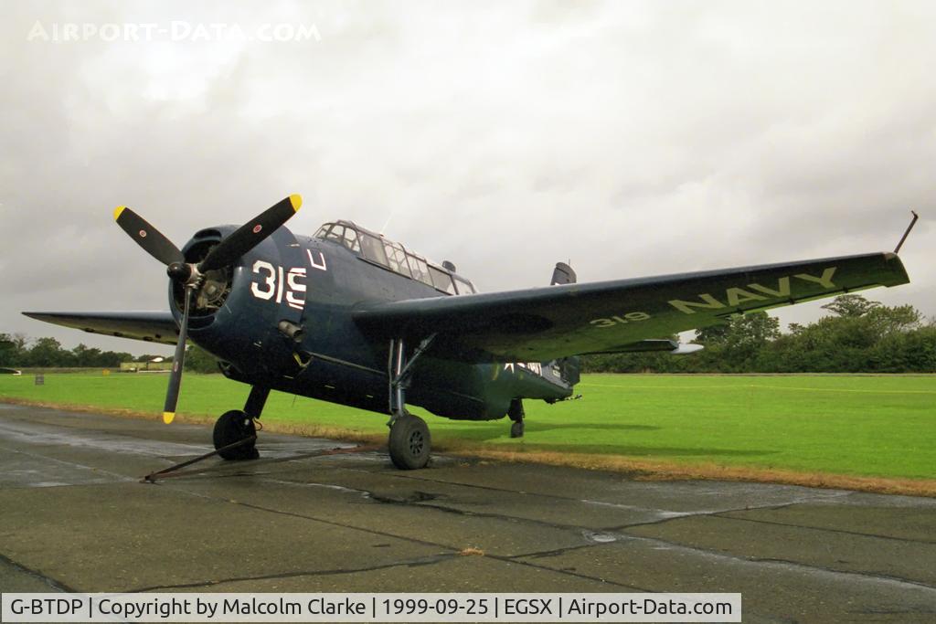 G-BTDP, 1945 Grumman TBM-3R Avenger C/N 3381, Grumman (General Motors) TBM-3R Avenger at North Weald's Photoshoot in September 1999.